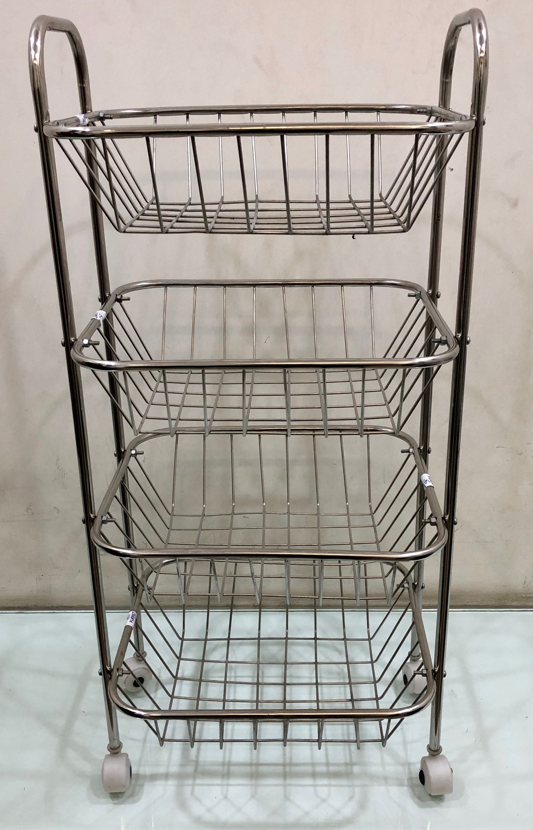 ROUND PIPE TROLLEY 4NO (A)
